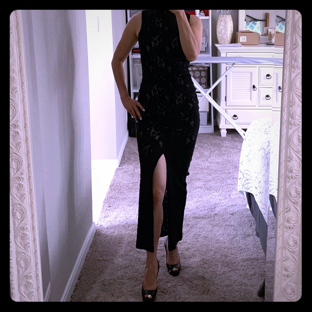 Alice + alivia  black gown